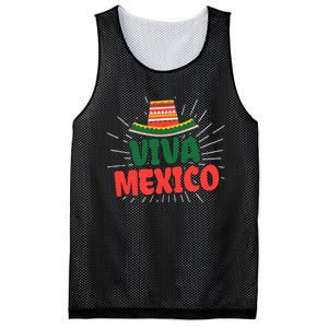 Viva Mexico Mexican Independence Day Gift Mesh Reversible Basketball Jersey Tank