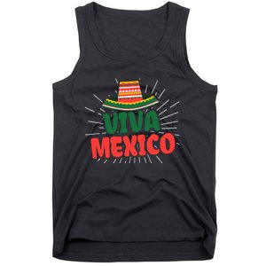 Viva Mexico Mexican Independence Day Gift Tank Top