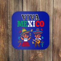 Viva Mexico Maracas Guitar Mexican Independence Coaster