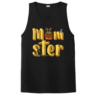 Vintage Momster Mom Mommy Mama Monster Halloween Mother Gift PosiCharge Competitor Tank