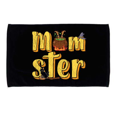 Vintage Momster Mom Mommy Mama Monster Halloween Mother Gift Microfiber Hand Towel