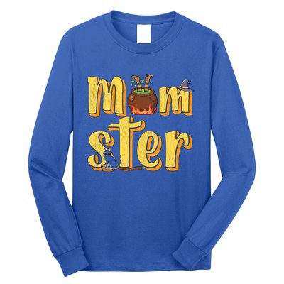 Vintage Momster Mom Mommy Mama Monster Halloween Mother Gift Long Sleeve Shirt