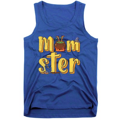 Vintage Momster Mom Mommy Mama Monster Halloween Mother Gift Tank Top