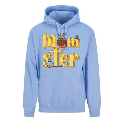 Vintage Momster Mom Mommy Mama Monster Halloween Mother Gift Unisex Surf Hoodie