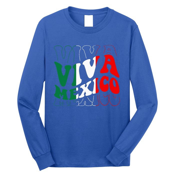 Viva Mexico Mexican Independence Day Long Sleeve Shirt