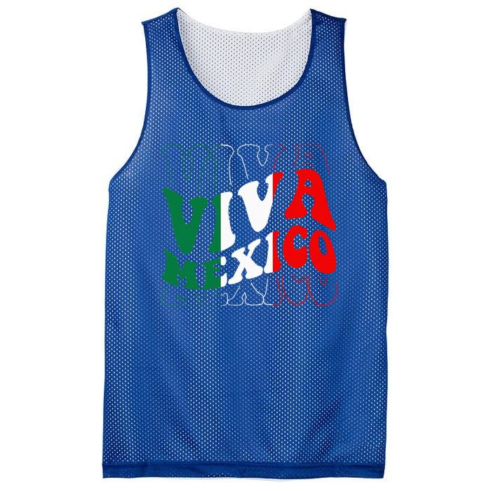 Viva Mexico Mexican Independence Day Mesh Reversible Basketball Jersey Tank