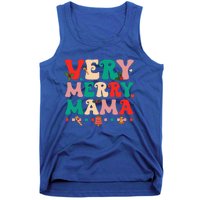 Very Merry Mama Christmas Happy Holiday Noel Tree Family  Tank Top