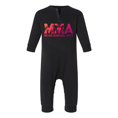 Vintage Mixed Martial Arts Mma Gift Infant Fleece One Piece