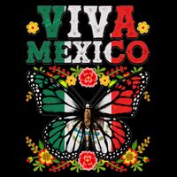 Viva Mexico Mexican Independence Day Butterfly 16 in Basic Backpack