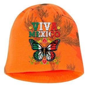 Viva Mexico Mexican Independence Day Butterfly Kati - Camo Knit Beanie