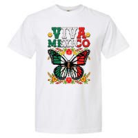 Viva Mexico Mexican Independence Day Butterfly Garment-Dyed Heavyweight T-Shirt