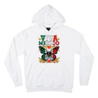 Viva Mexico Mexican Independence Day Butterfly Hoodie