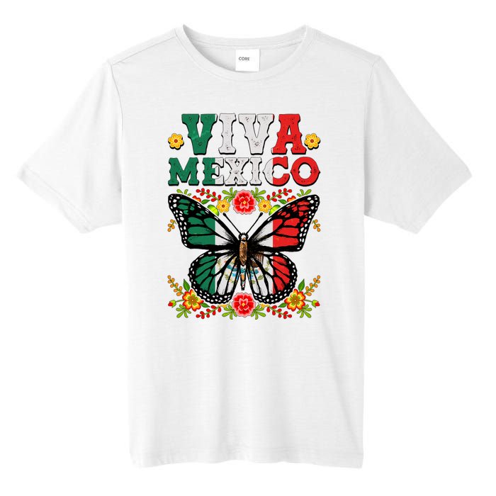 Viva Mexico Mexican Independence Day Butterfly Tall Fusion ChromaSoft Performance T-Shirt