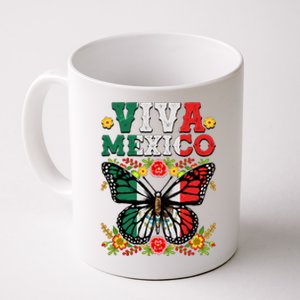 Viva Mexico Mexican Independence Day Butterfly Coffee Mug