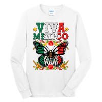 Viva Mexico Mexican Independence Day Butterfly Tall Long Sleeve T-Shirt