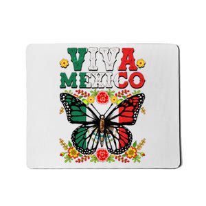 Viva Mexico Mexican Independence Day Butterfly Mousepad