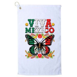 Viva Mexico Mexican Independence Day Butterfly Platinum Collection Golf Towel