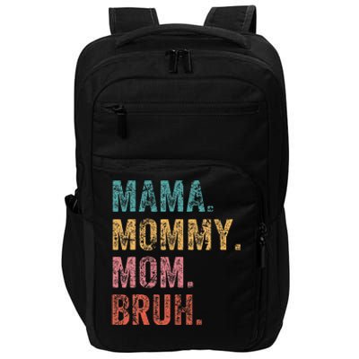 Vintage Mama Mommy Mom Bruh Retro Groovy Funny MotherS Day Impact Tech Backpack