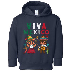 Viva Mexico Maracas Guitar Mexican Independence Toddler Hoodie