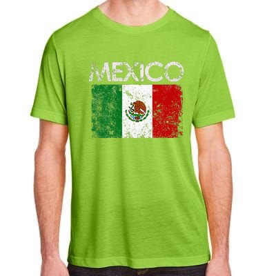 Vintage Mexico Mexican Flag Pride Gift Adult ChromaSoft Performance T-Shirt