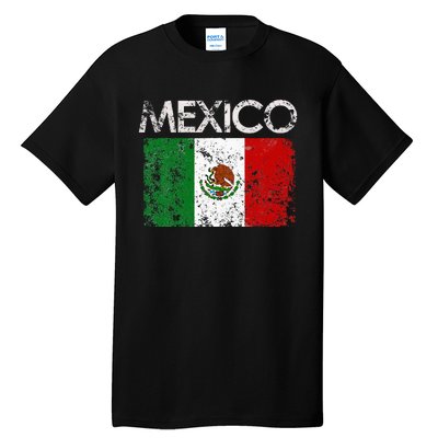 Vintage Mexico Mexican Flag Pride Gift Tall T-Shirt