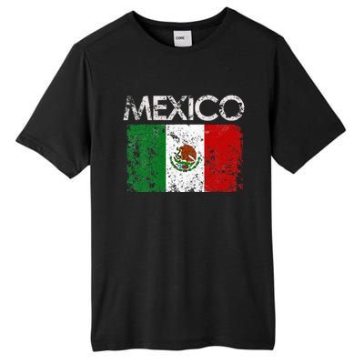 Vintage Mexico Mexican Flag Pride Gift Tall Fusion ChromaSoft Performance T-Shirt