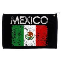 Vintage Mexico Mexican Flag Pride Gift Grommeted Golf Towel