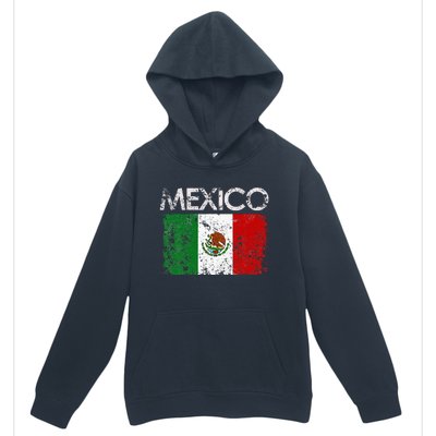 Vintage Mexico Mexican Flag Pride Gift Urban Pullover Hoodie