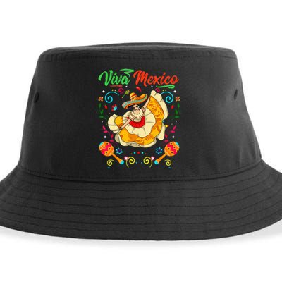 Viva Mexico Mexican independence day I Love Mexico Sustainable Bucket Hat