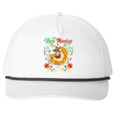 Viva Mexico Mexican independence day I Love Mexico Snapback Five-Panel Rope Hat