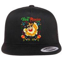 Viva Mexico Mexican independence day I Love Mexico Flat Bill Trucker Hat