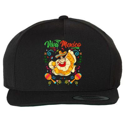 Viva Mexico Mexican independence day I Love Mexico Wool Snapback Cap