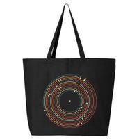Vinyl Music Metro Record Map Labyrinth 25L Jumbo Tote