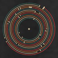 Vinyl Music Metro Record Map Labyrinth 25L Jumbo Tote