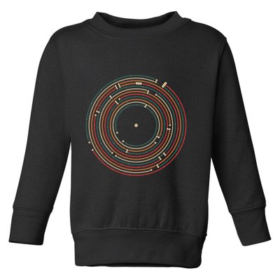 Vinyl Music Metro Record Map Labyrinth Toddler Sweatshirt