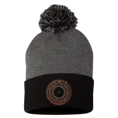 Vinyl Music Metro Record Map Labyrinth Pom Pom 12in Knit Beanie