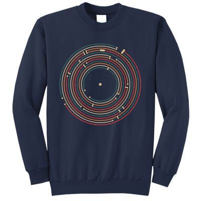 Vinyl Music Metro Record Map Labyrinth Sweatshirt