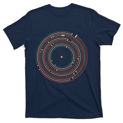 Vinyl Music Metro Record Map Labyrinth T-Shirt