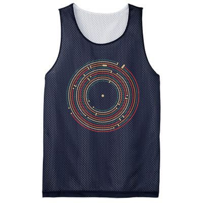 Vinyl Music Metro Record Map Labyrinth Mesh Reversible Basketball Jersey Tank