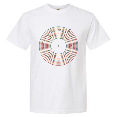 Vinyl Music Metro Record Map Labyrinth Garment-Dyed Heavyweight T-Shirt