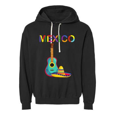 Viva Mexico Mexican Independence Day Garment-Dyed Fleece Hoodie