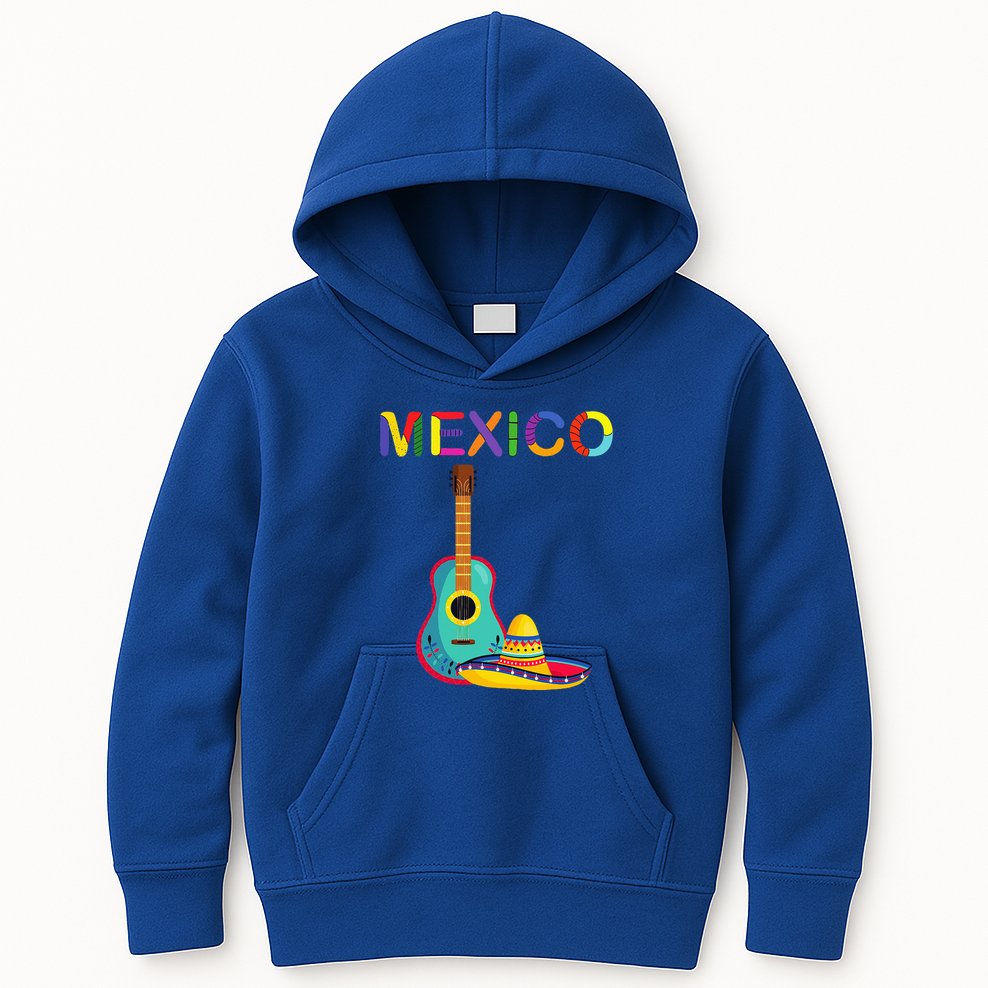 Viva Mexico Mexican Independence Day Kids Hoodie