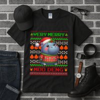 Very Merry Moo Deng Christmas Cute Hippo Moo Deng Tall T-Shirt