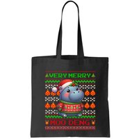 Very Merry Moo Deng Christmas Cute Hippo Moo Deng Bag