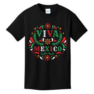 Viva Mexico Mexican Independence Day Party I Love Mexico Kids T-Shirt