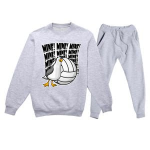 Volleyball Mine Mine Mine Premium Crewneck Sweatsuit Set