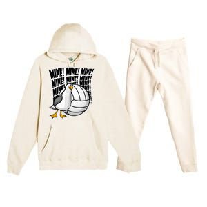 Volleyball Mine Mine Mine Premium Hooded Sweatsuit Set