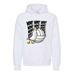 Volleyball Mine Mine Mine Premium Hoodie