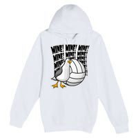 Volleyball Mine Mine Mine Premium Pullover Hoodie