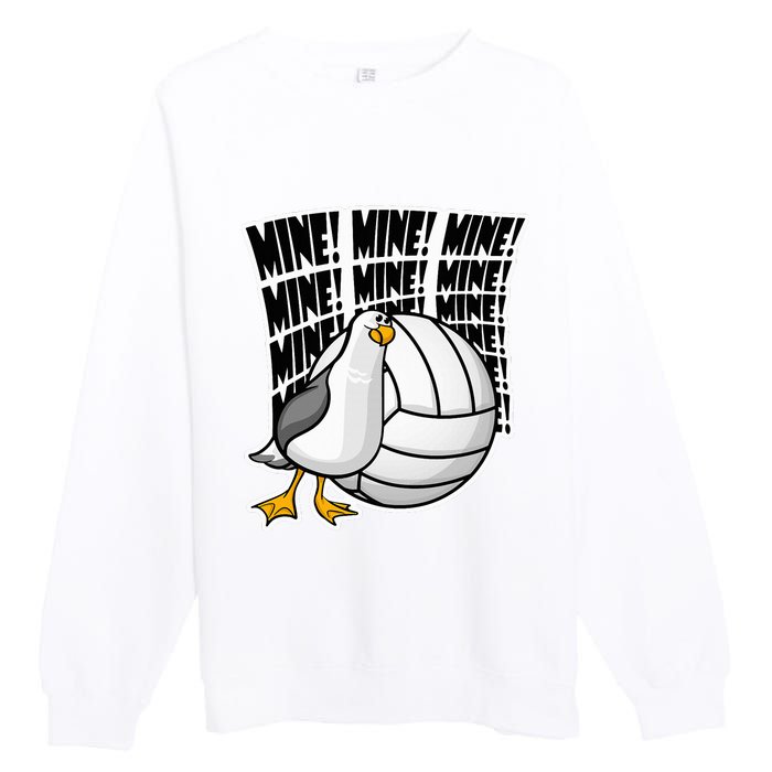 Volleyball Mine Mine Mine Premium Crewneck Sweatshirt